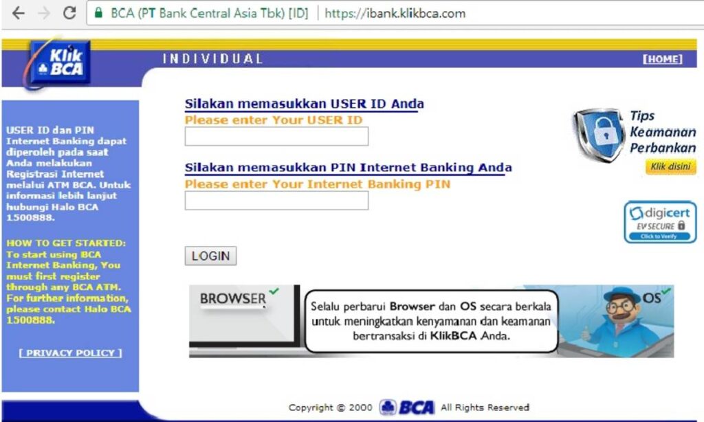 Apa itu User ID Klik BCA?