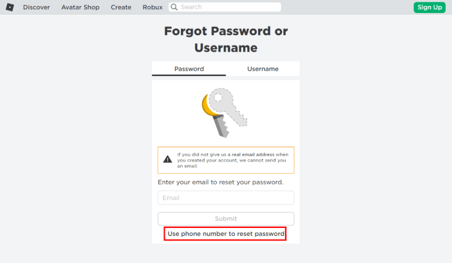Kemudian pilih opsi Use phone number to reset password yang letaknya berada di bawah.