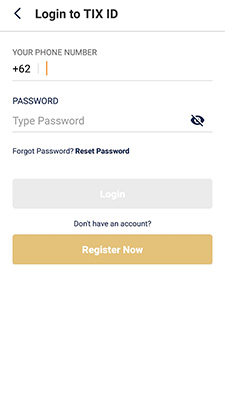 Ketuk bagian “Reset Password”.