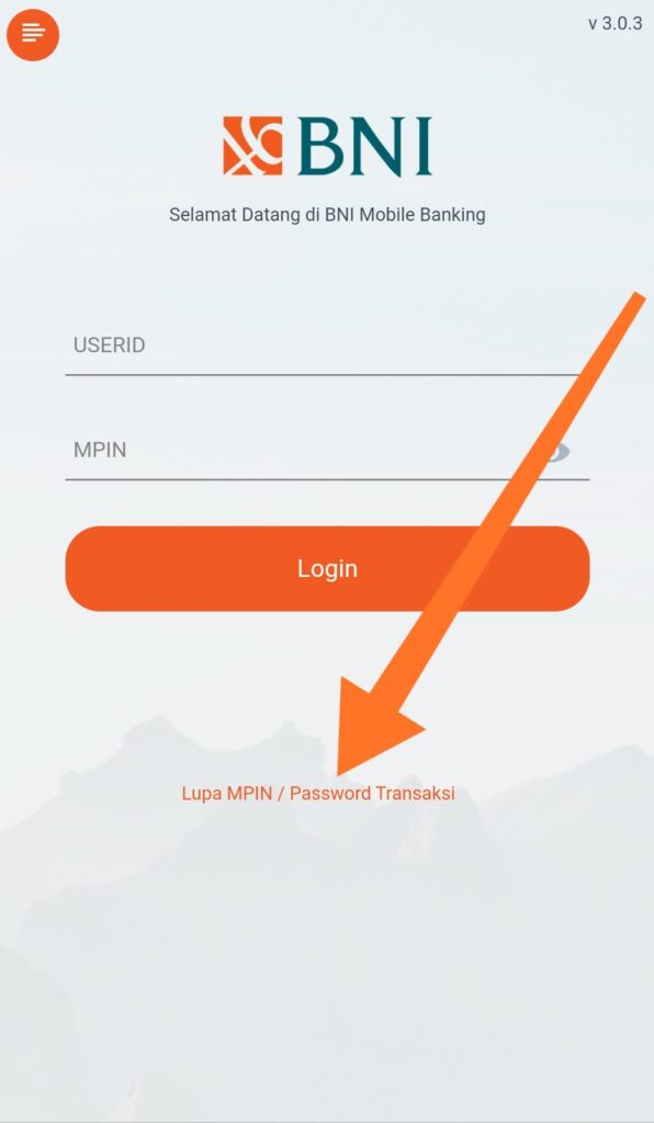Klik opsi Lupa MPIN : Lupa Password Transaksi.