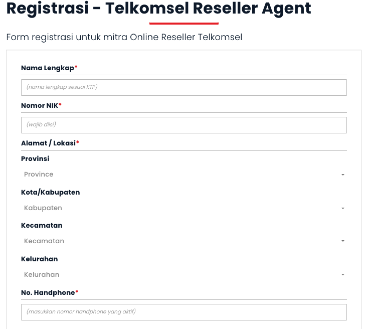 Kunjungi situs web resmi agen reseller Telkomsel, yaitu www.telkomsel.com:rsagent.