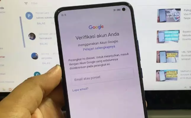Lupa Password Melalui Email
