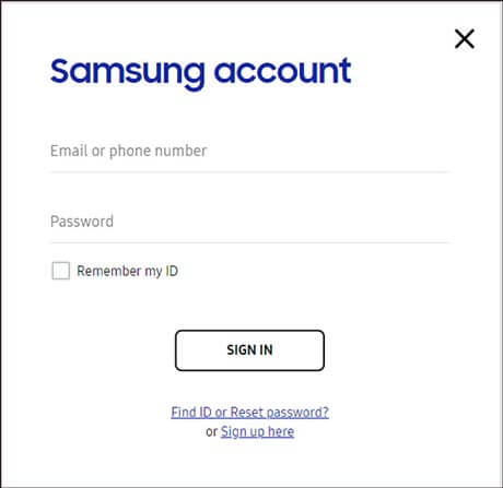 Masukkan alamat email yang dipakai untuk masuk ke akun Samsung kemudian masukkan kata sandi lama yang akan diganti.