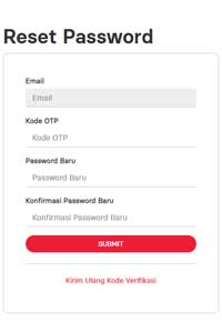 Masukkan password baru kemudian lakukan verifikasi melalui SMS dan masukkan kode yang kamu terima ke dalam aplikasi myIndiHome.
