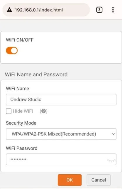 Untuk mengubah password WiFi kamu bisa masuk pada Tab Wireless -> Wireless Security.